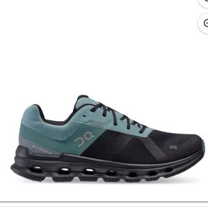 On Running Mens Cloudrunner Black/Tide Performance Running Shoes Sneakers